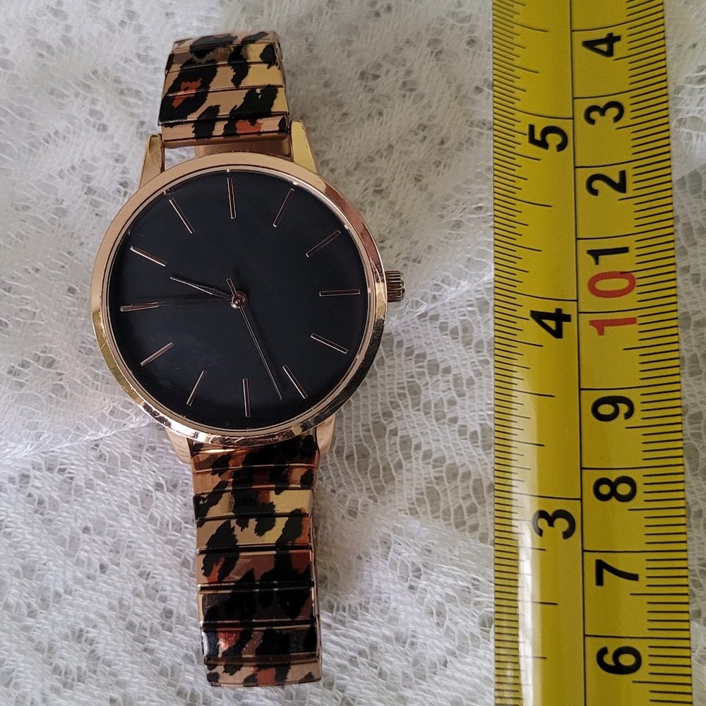 TCK women's fashion Watch Quartz accuracy Leopard print tested works